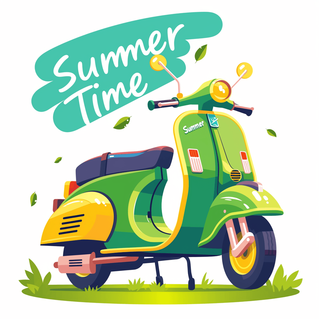 Scooter Tune original repeating artwork