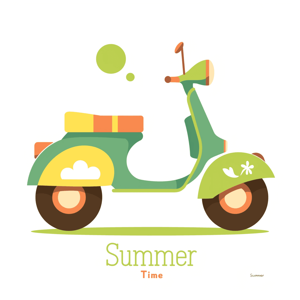 Scooter Slide original repeating artwork