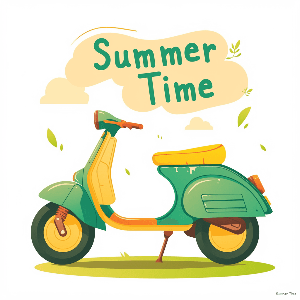 Scooter Rush original repeating artwork