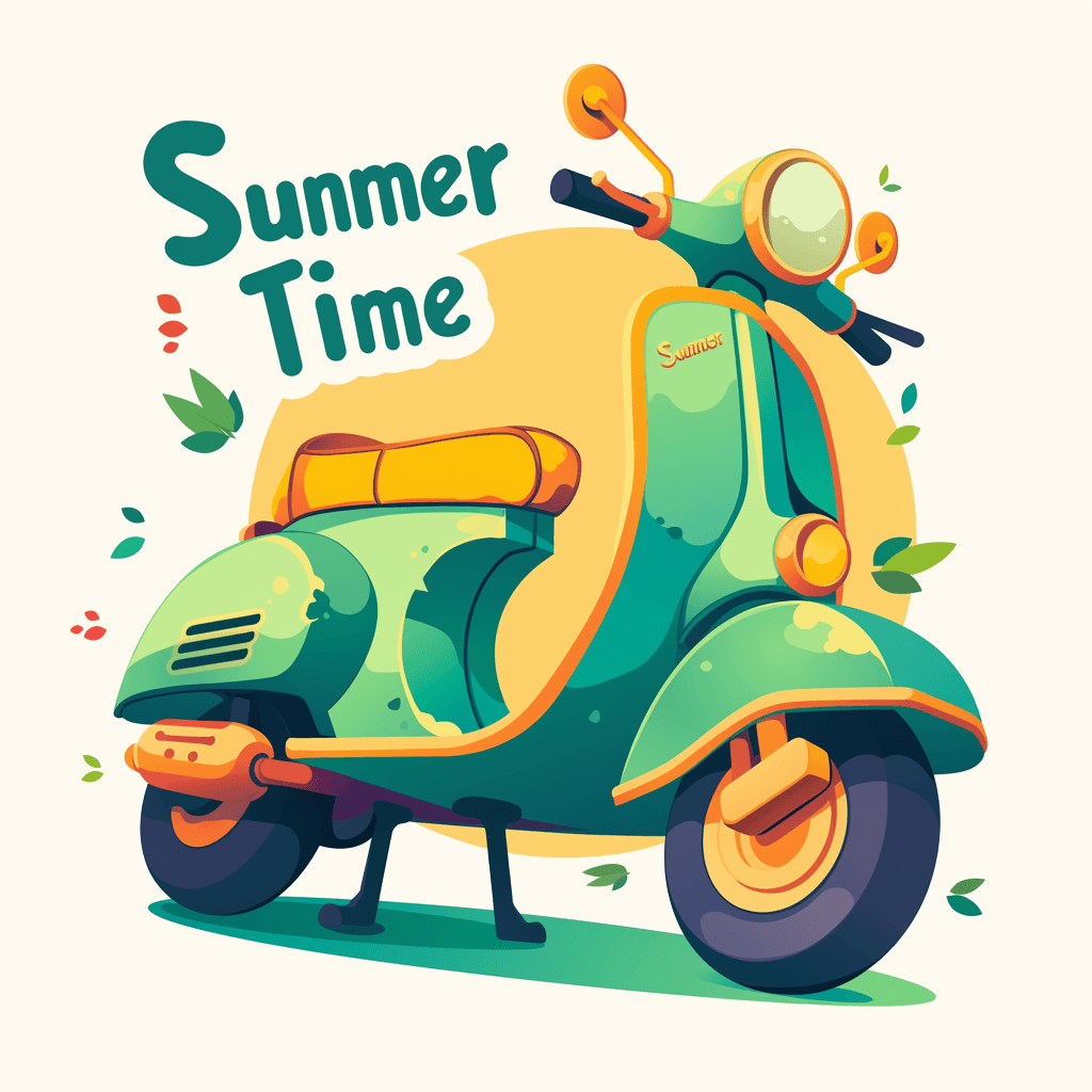 Scooter Loop original repeating artwork