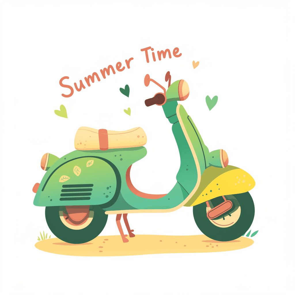 Scooter Blast original repeating artwork