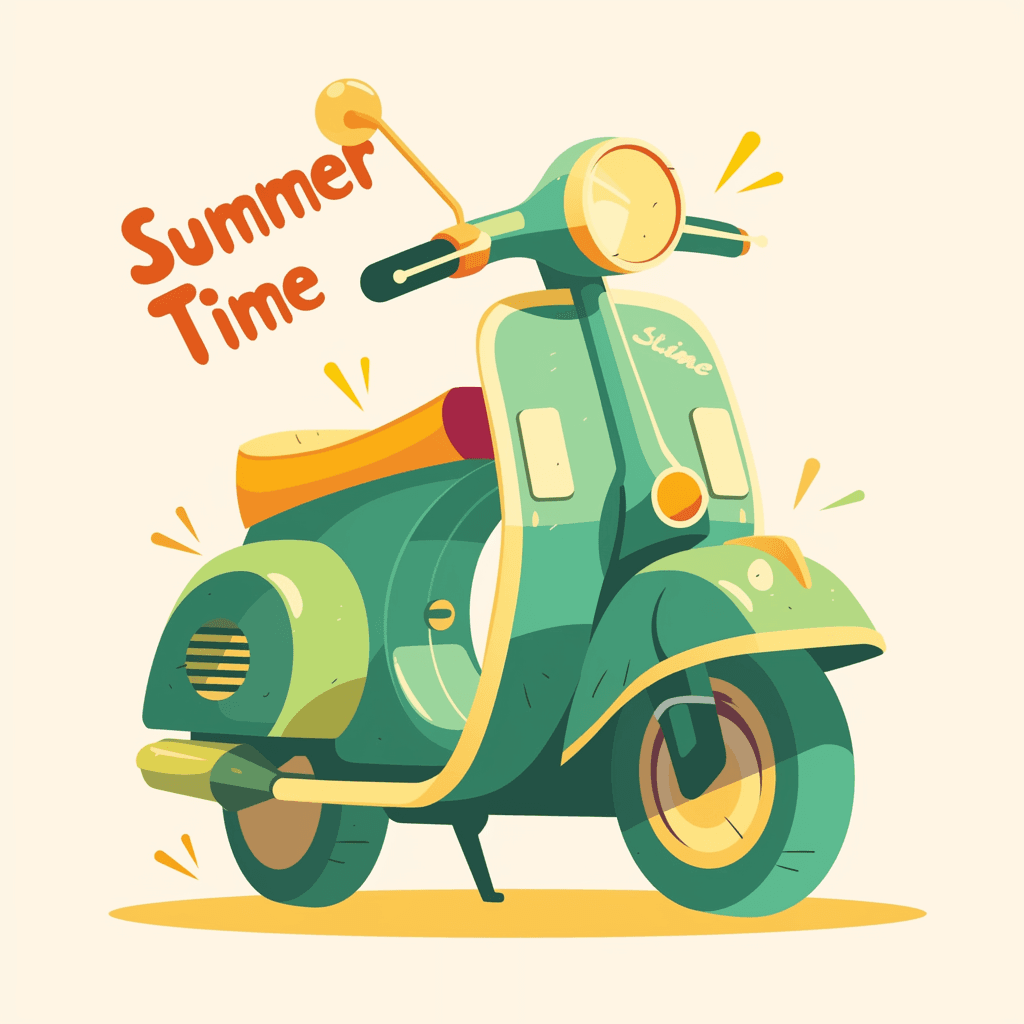 Scooter Jam original repeating artwork