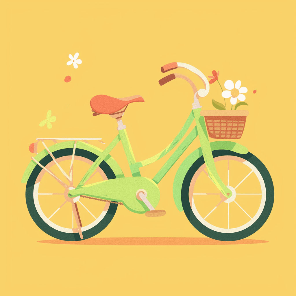 Bicycle Dash original repeating artwork