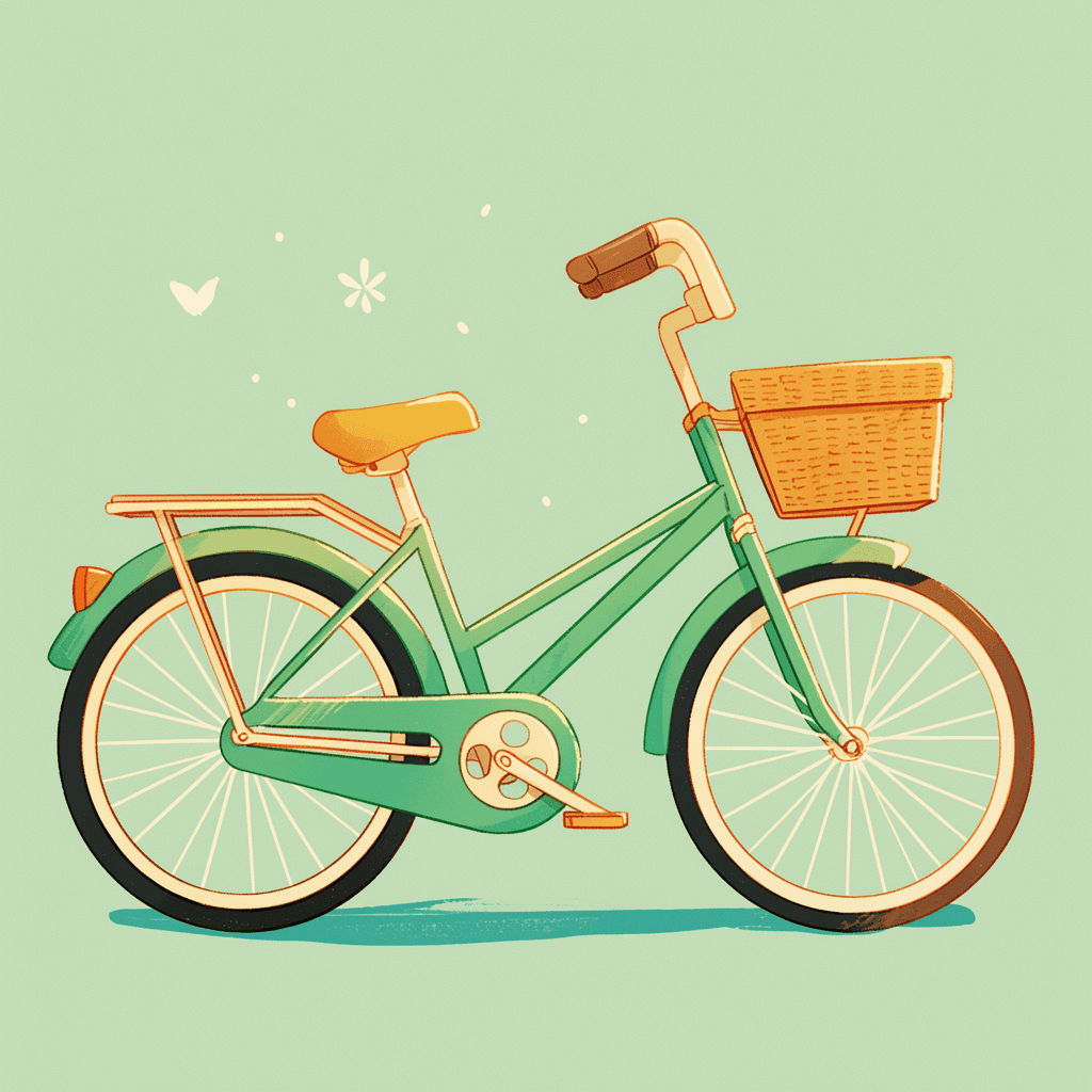 Bicycle Slide original repeating artwork