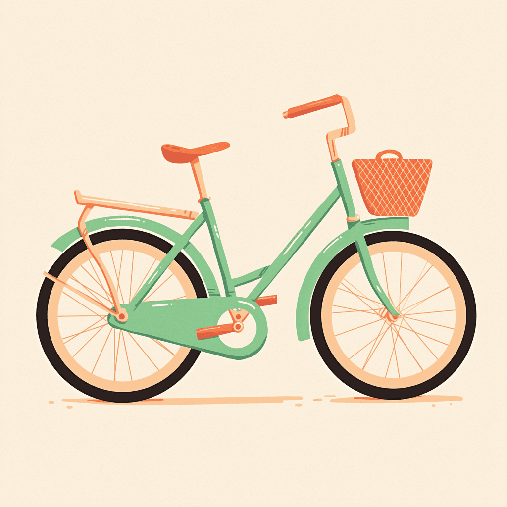 Bicycle Zip original repeating artwork
