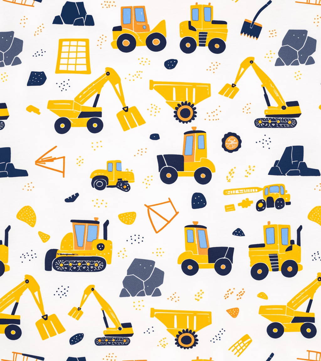 Digger Carnival original repeating artwork
