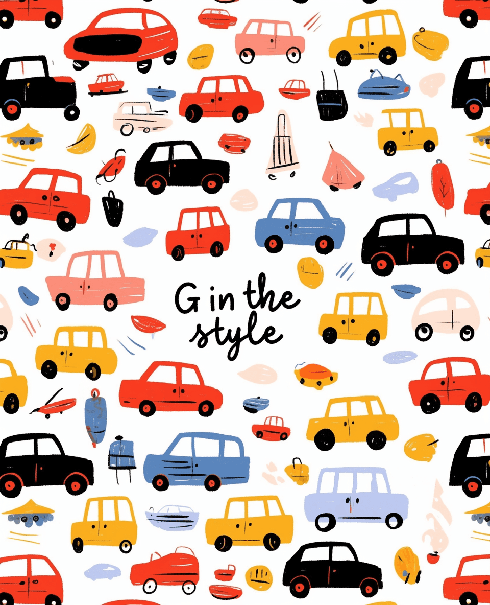 Car 486 original repeating artwork