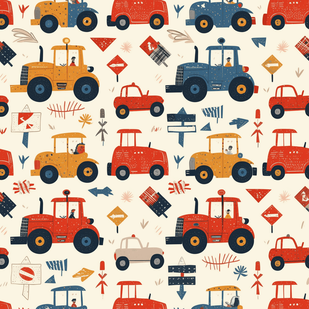 Truck Snap original repeating artwork
