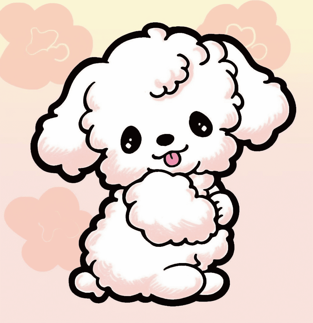 Puppy Starlight original repeating artwork