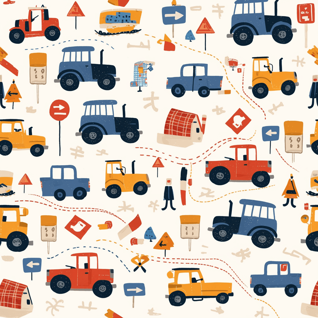 Tractor Collective original repeating artwork