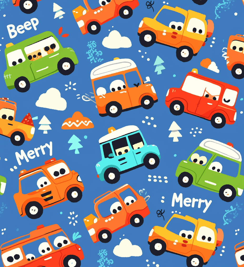 Car Twilight original repeating artwork