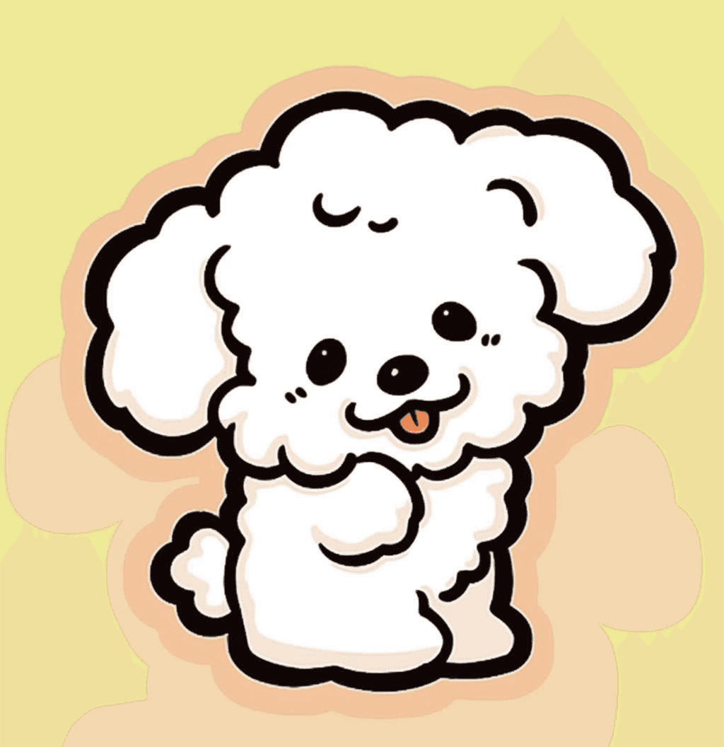 Puppy Groove original repeating artwork
