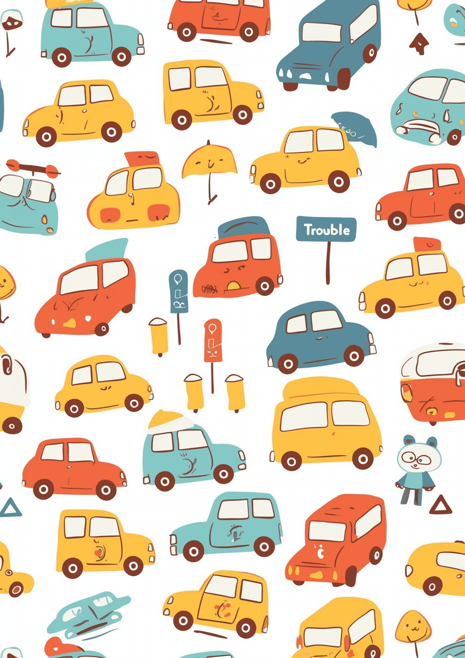 Car 277 original repeating artwork
