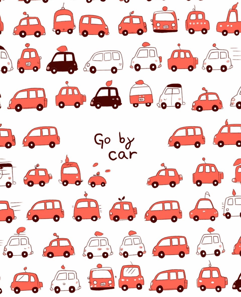 Car Bold original repeating artwork