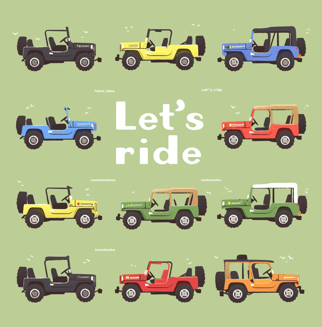 Jeep Gang original repeating artwork