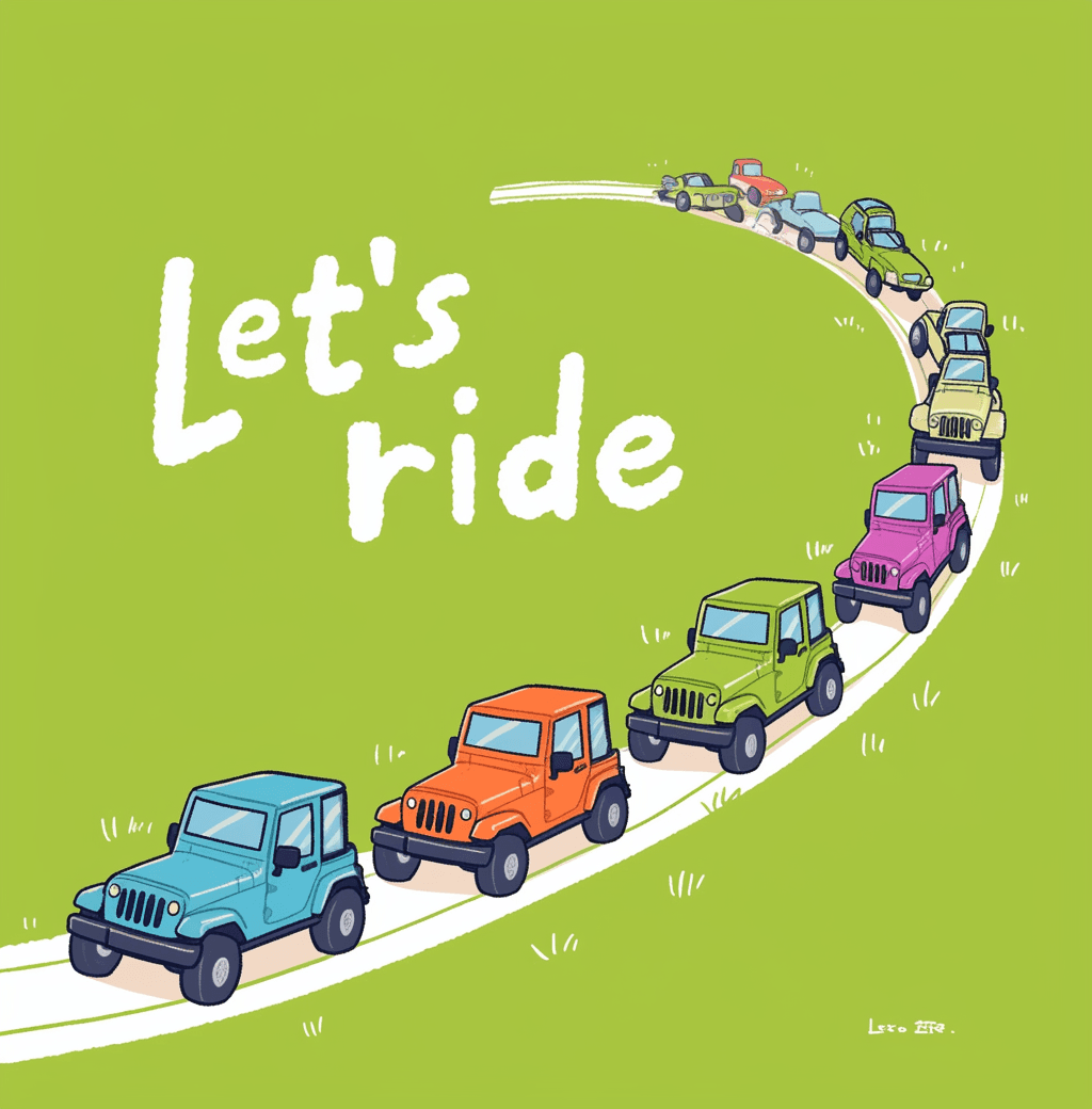 Jeep 001 original repeating artwork
