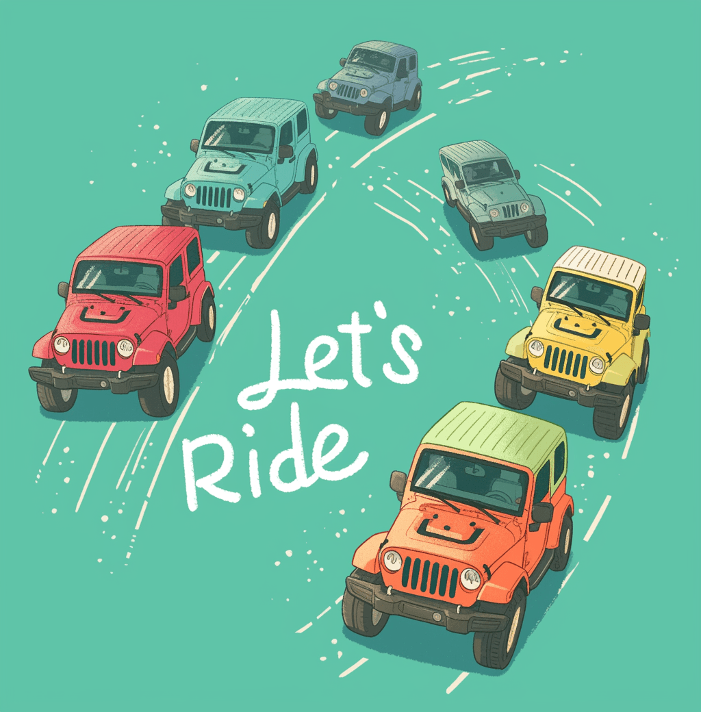 Jeep Tribe original repeating artwork