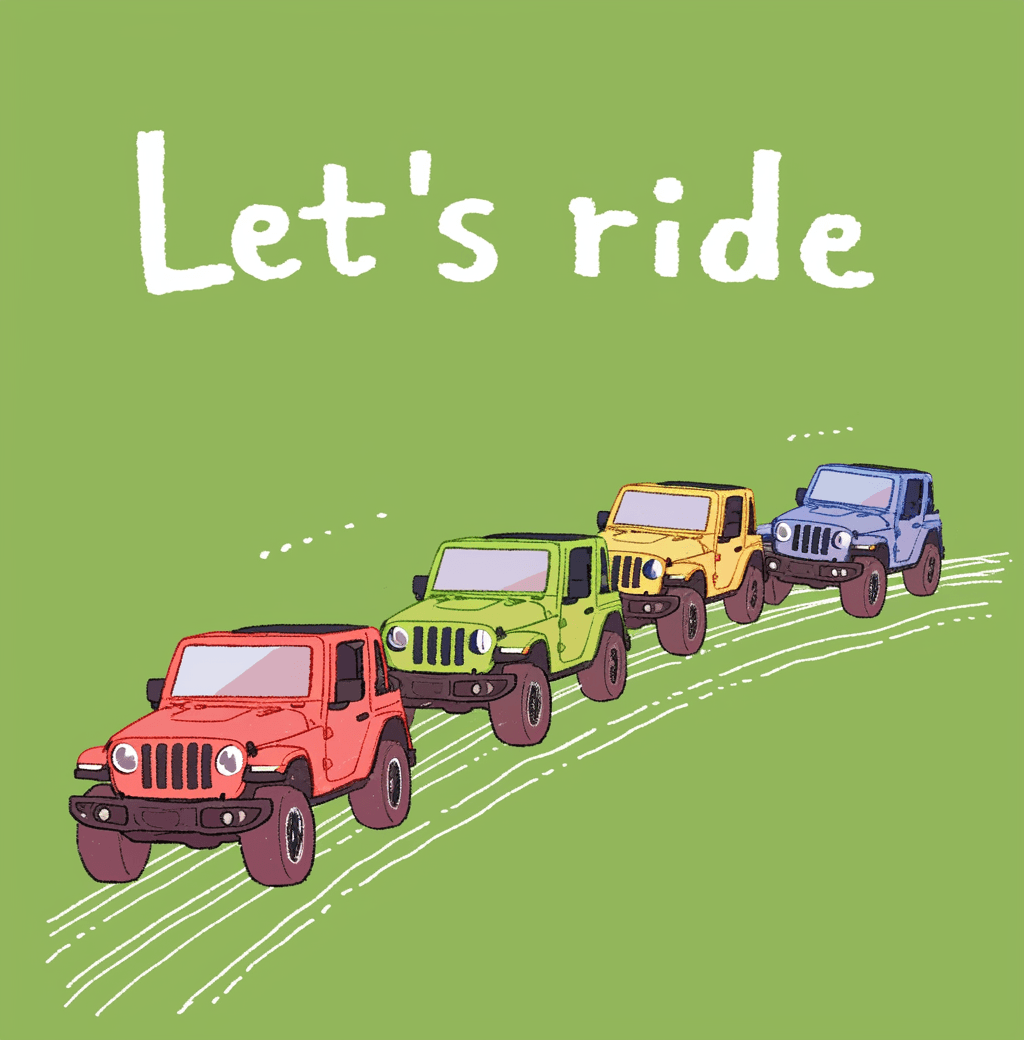 Jeep original repeating artwork