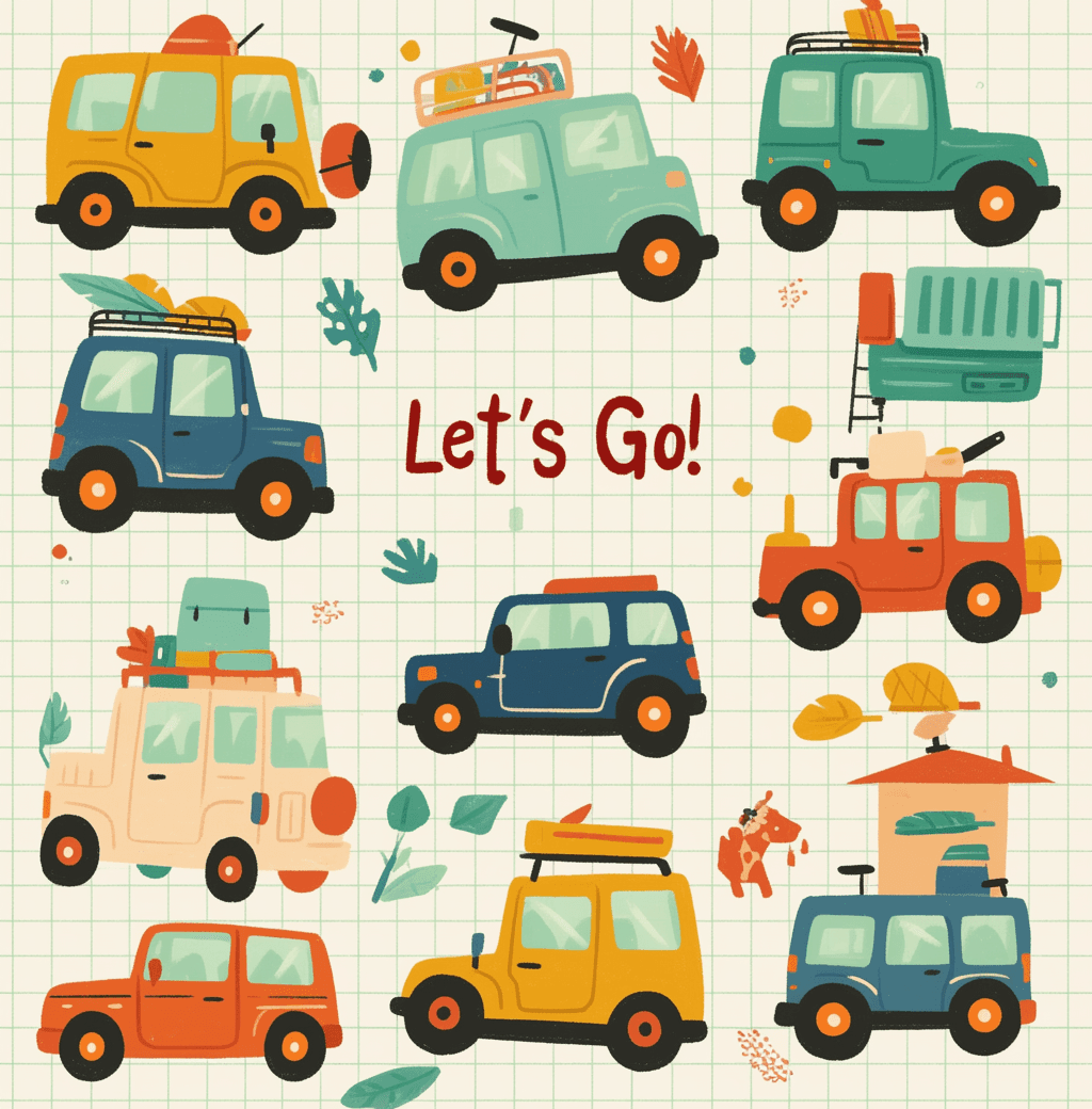 Jeep Team original repeating artwork