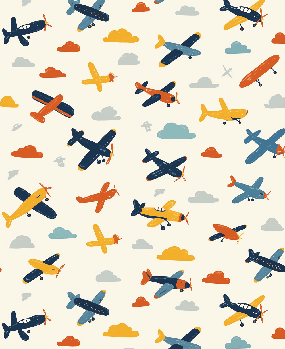 Airplane 241 original repeating artwork