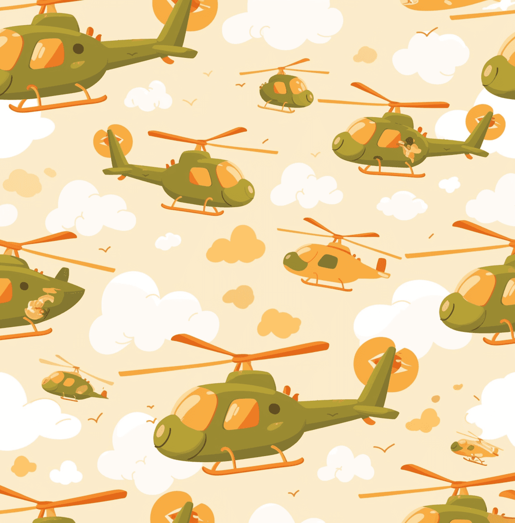 Airplane 274 original repeating artwork