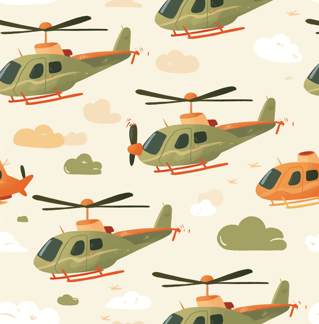 Airplane 260 original repeating artwork
