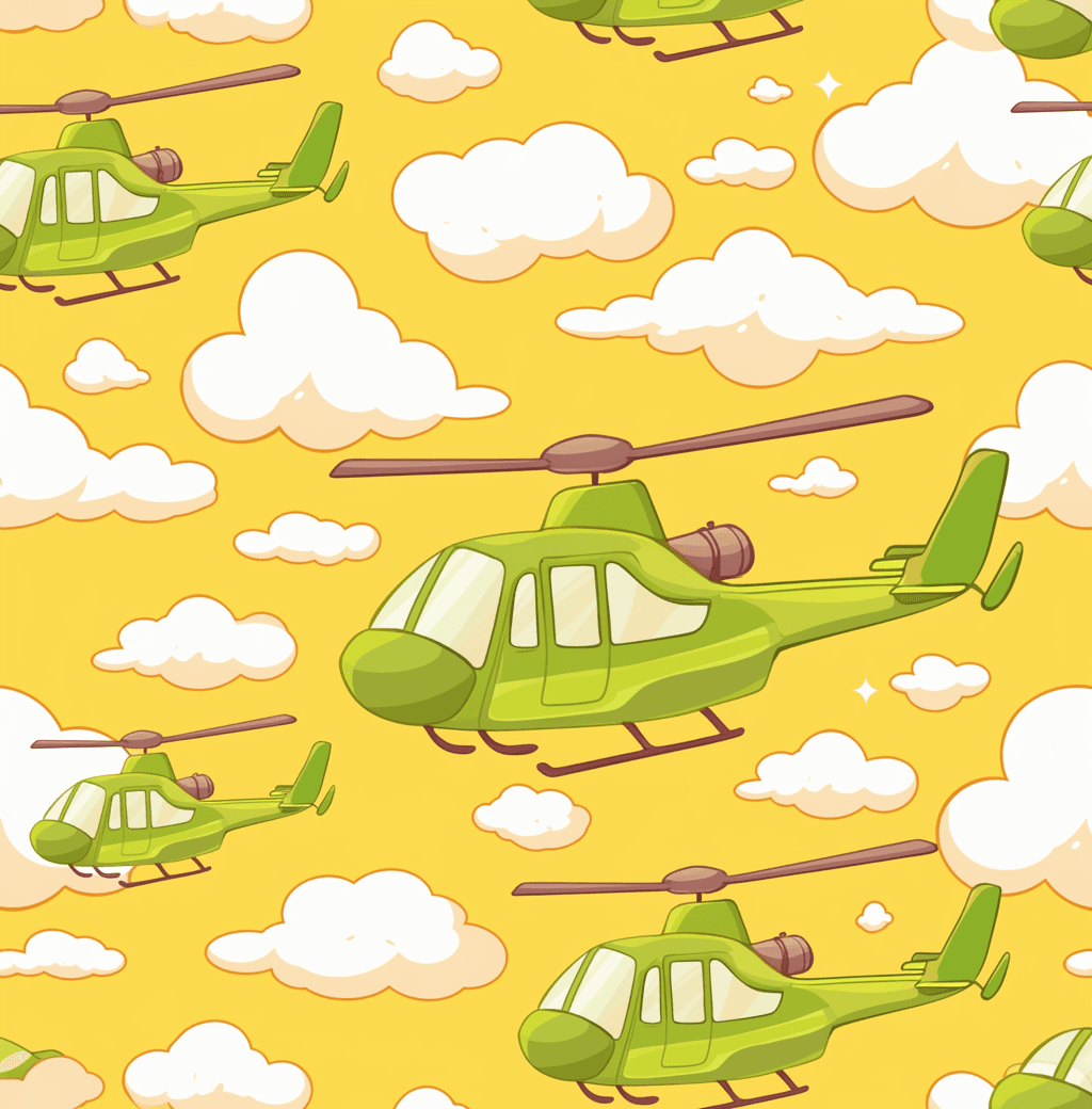 Airplane 243 original repeating artwork