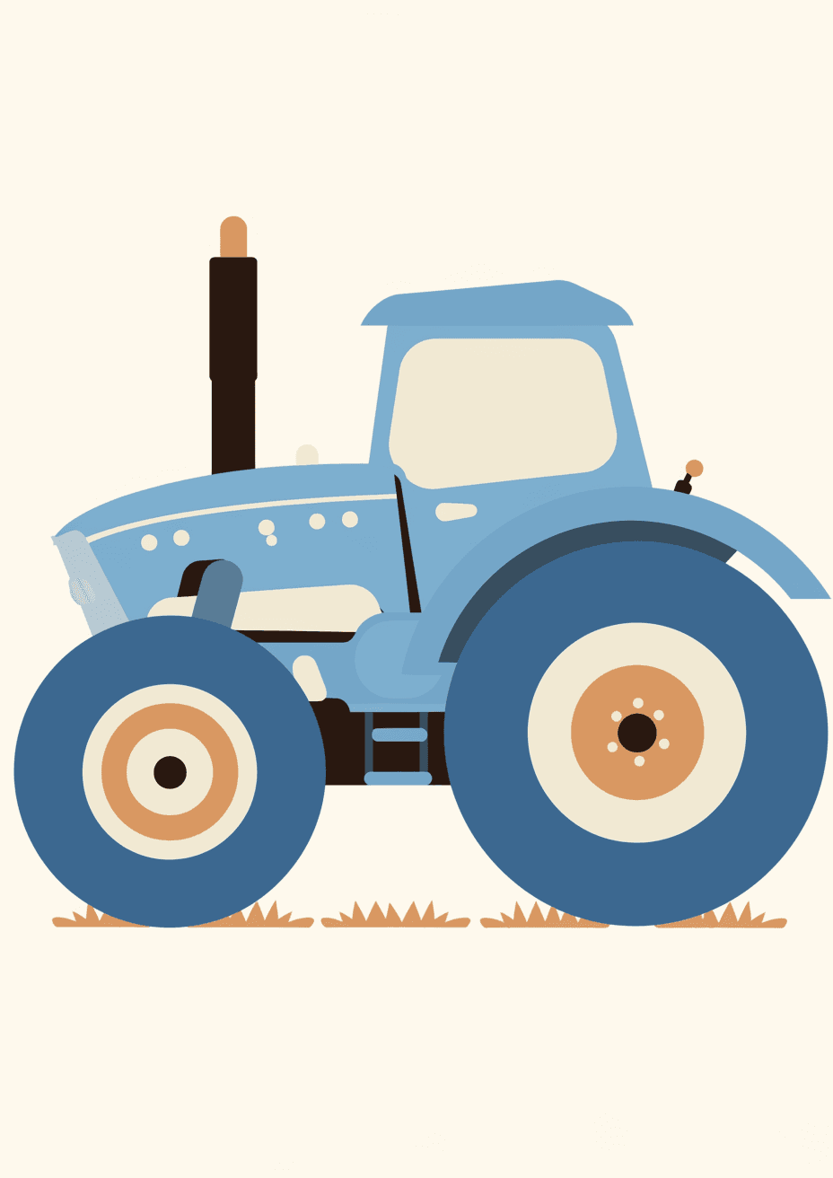 Tractor Club original repeating artwork