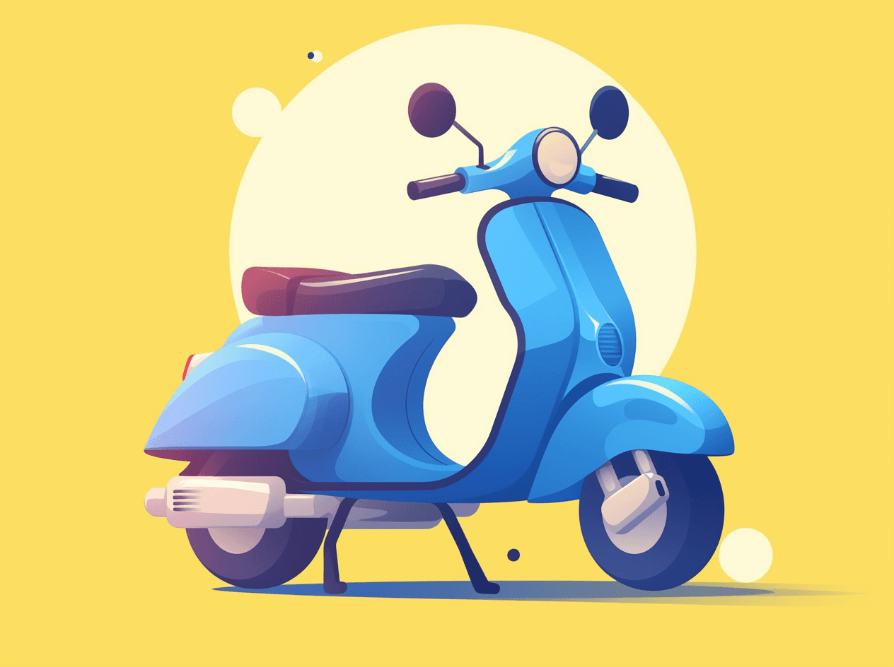 Scooter Squad original repeating artwork