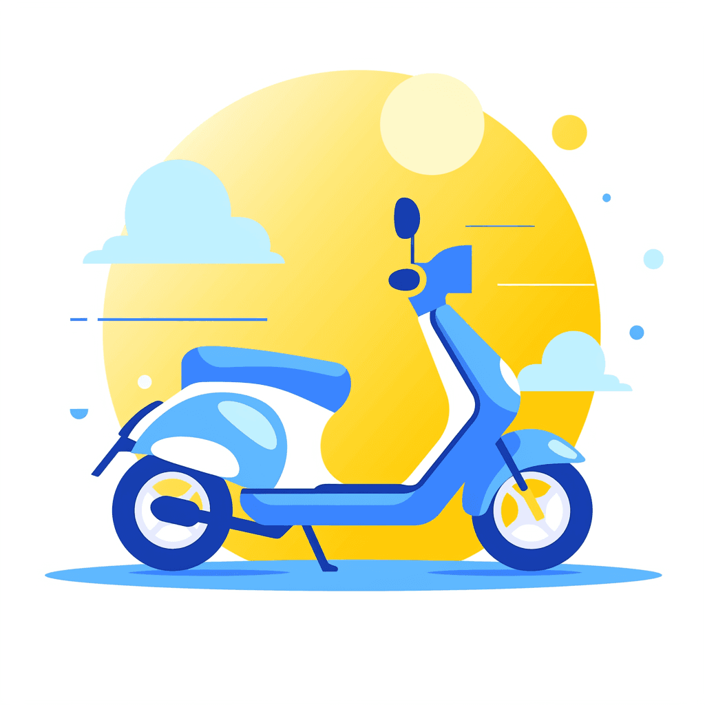 Scooter Glow original repeating artwork