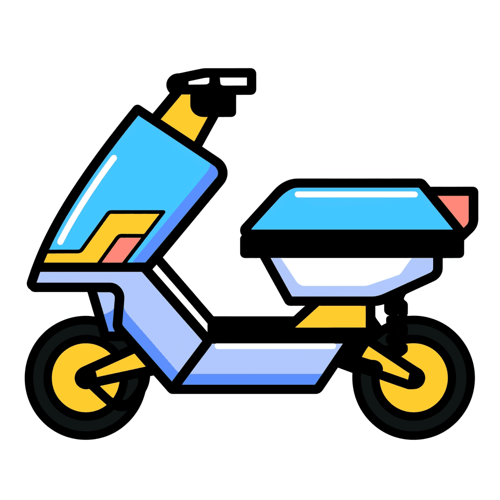 Scooter Party original repeating artwork