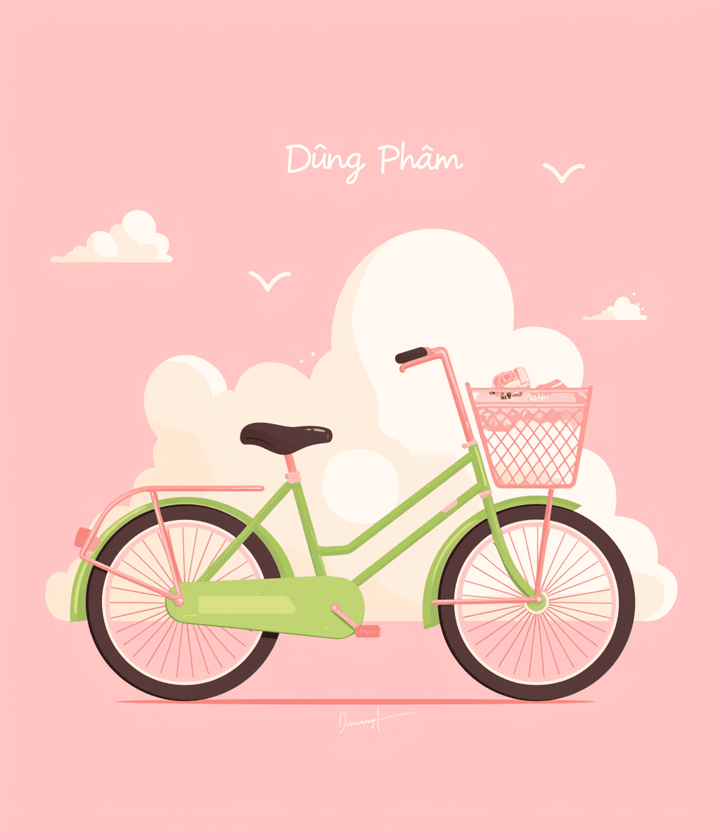 Bicycle Tribe original repeating artwork
