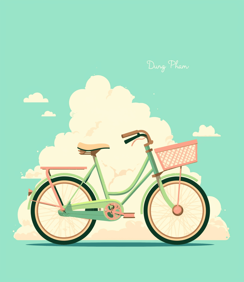 Bicycle original repeating artwork