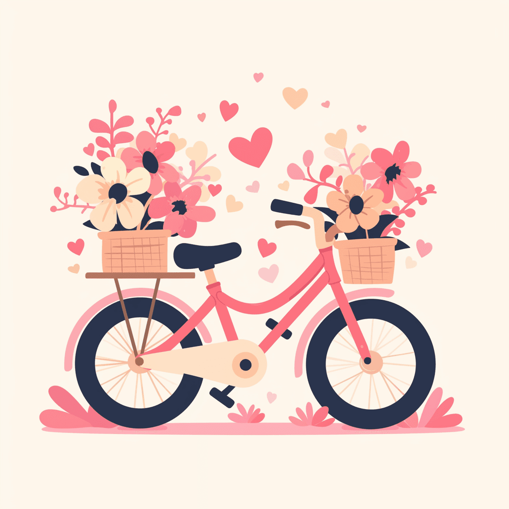 Bicycle Jam original repeating artwork