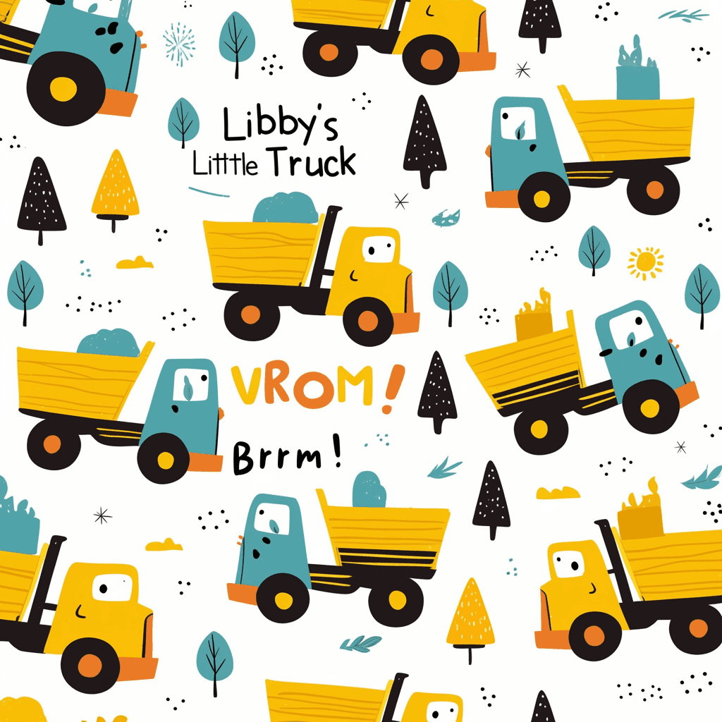 Dump Truck original repeating artwork