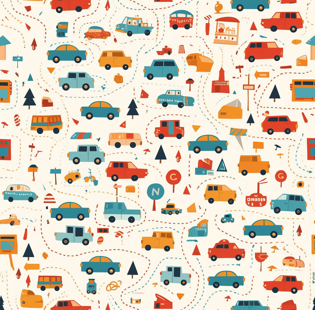 Car 869 original repeating artwork