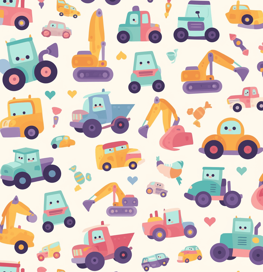 Digger Pals original repeating artwork