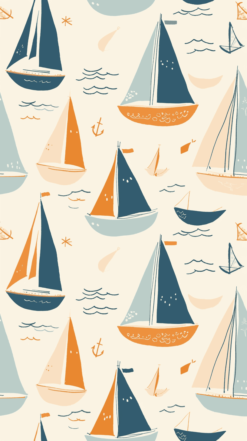 Sailboat Collective original repeating artwork