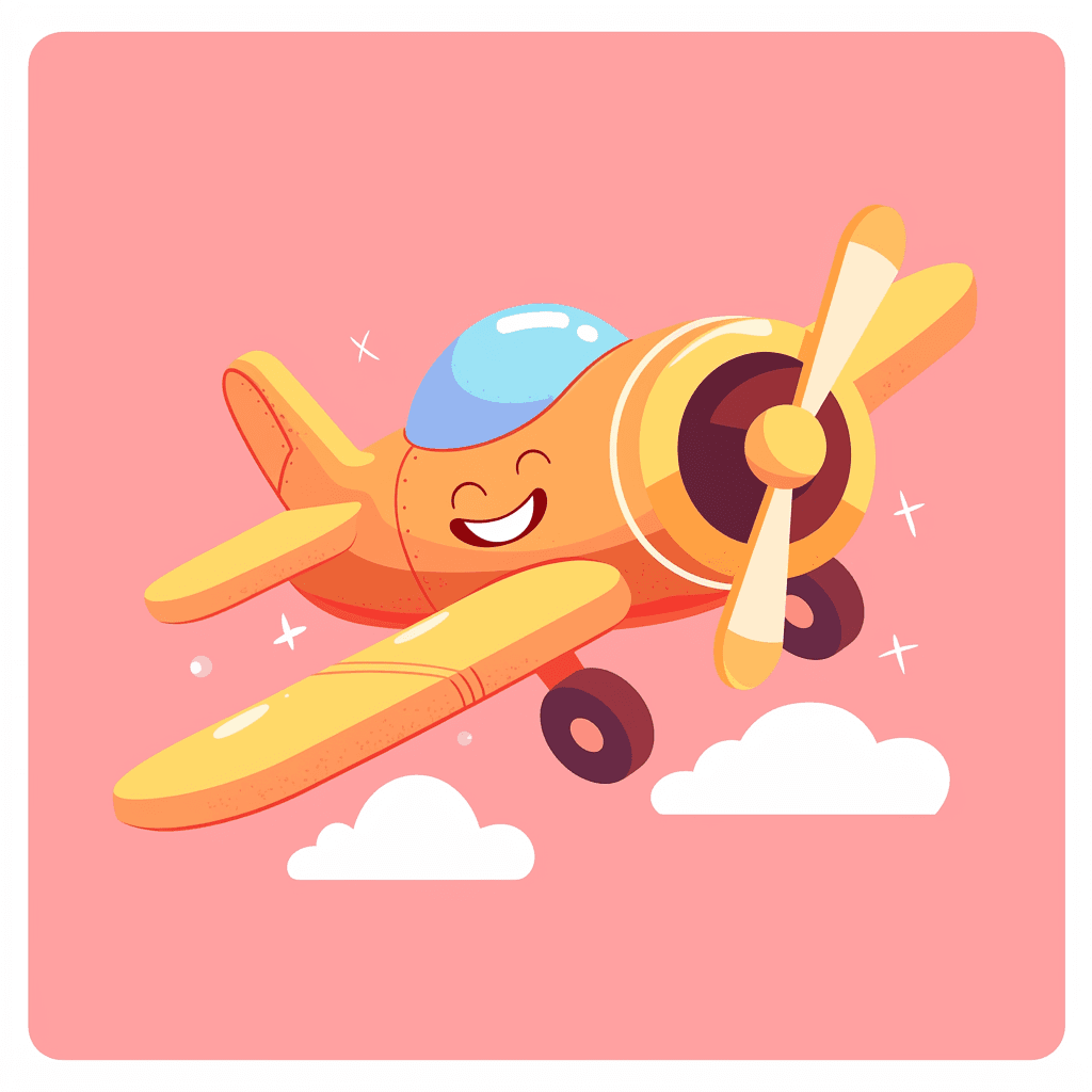 Airplane original repeating artwork