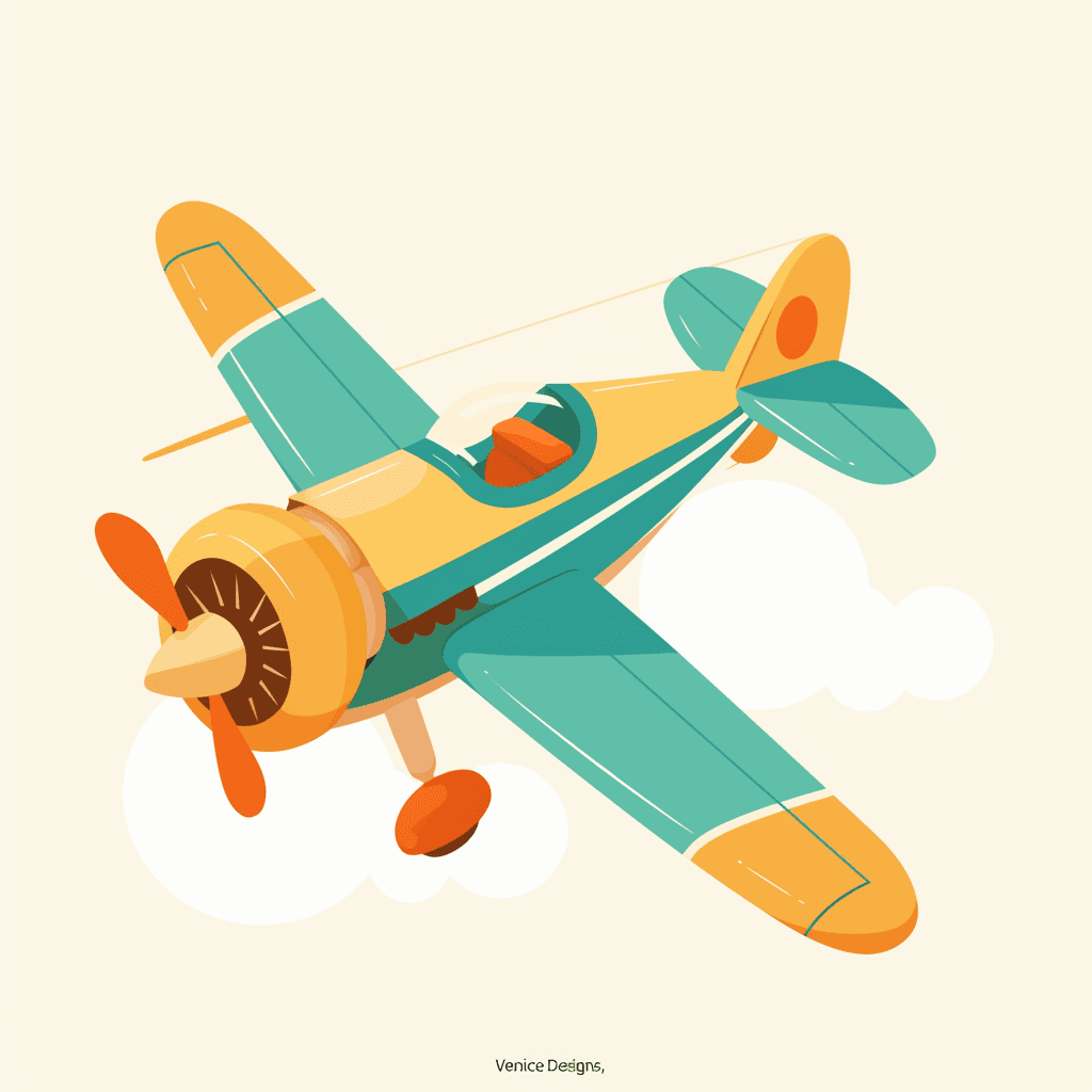 Airplane 018 original repeating artwork