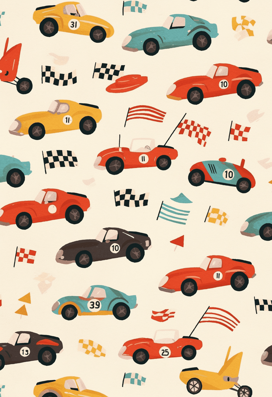 Car 677 original repeating artwork