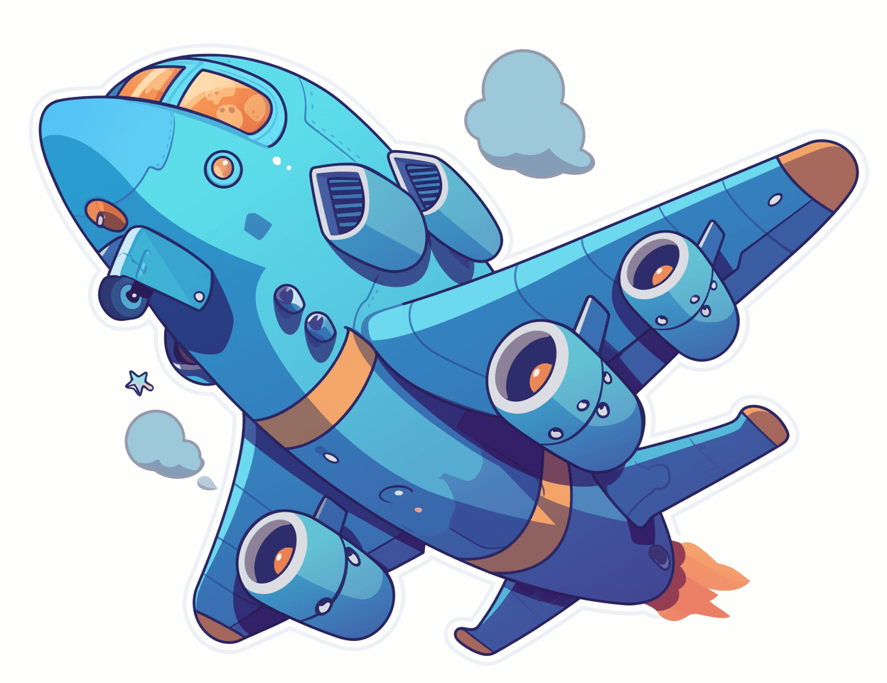 Airplane 030 original repeating artwork