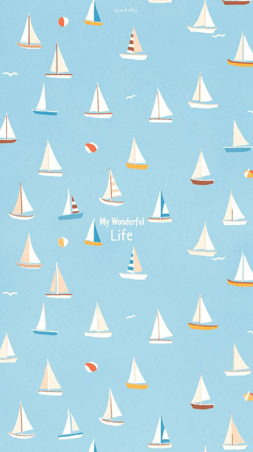 Boat Carnival original repeating artwork