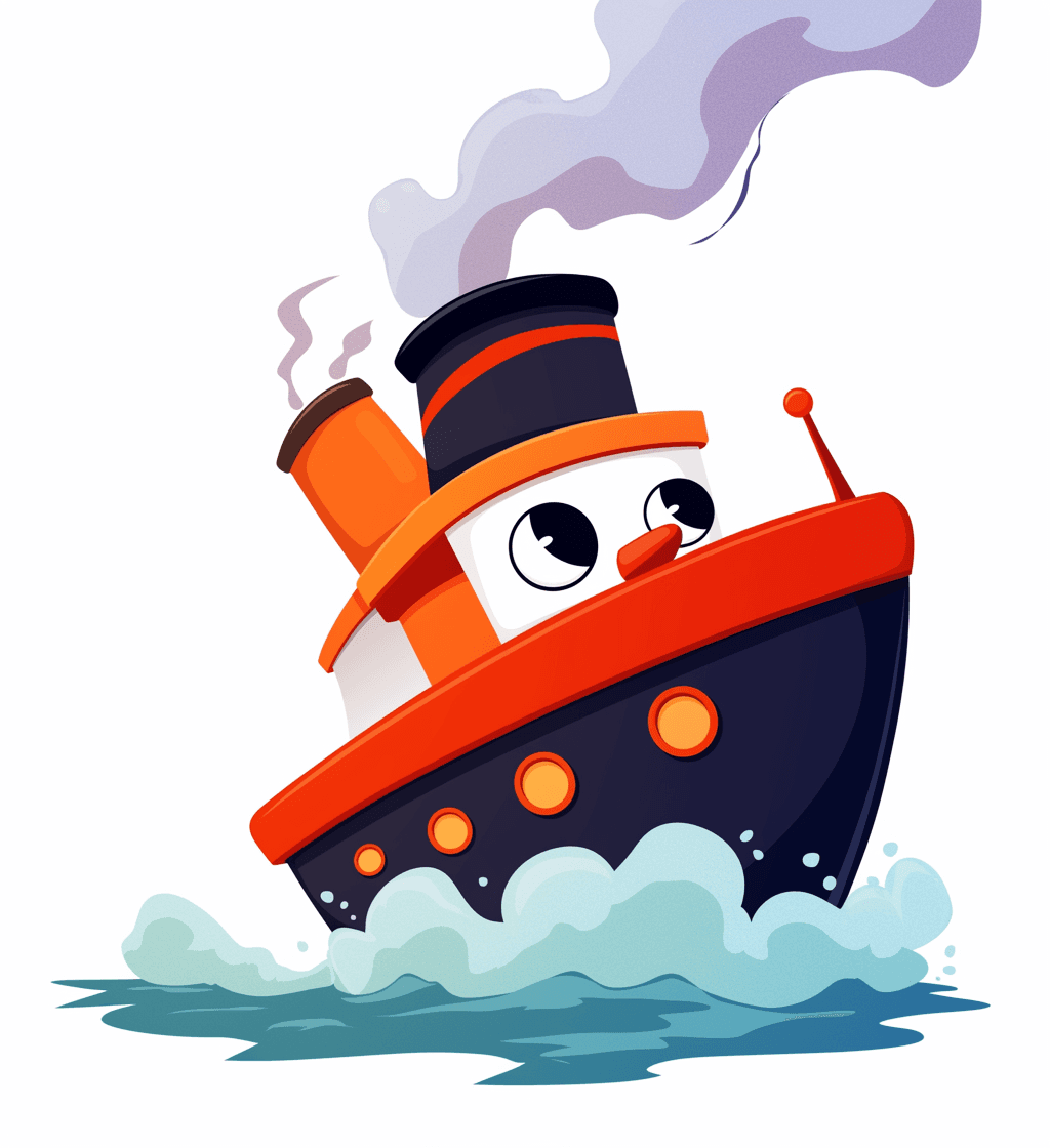 Boat Blast original repeating artwork
