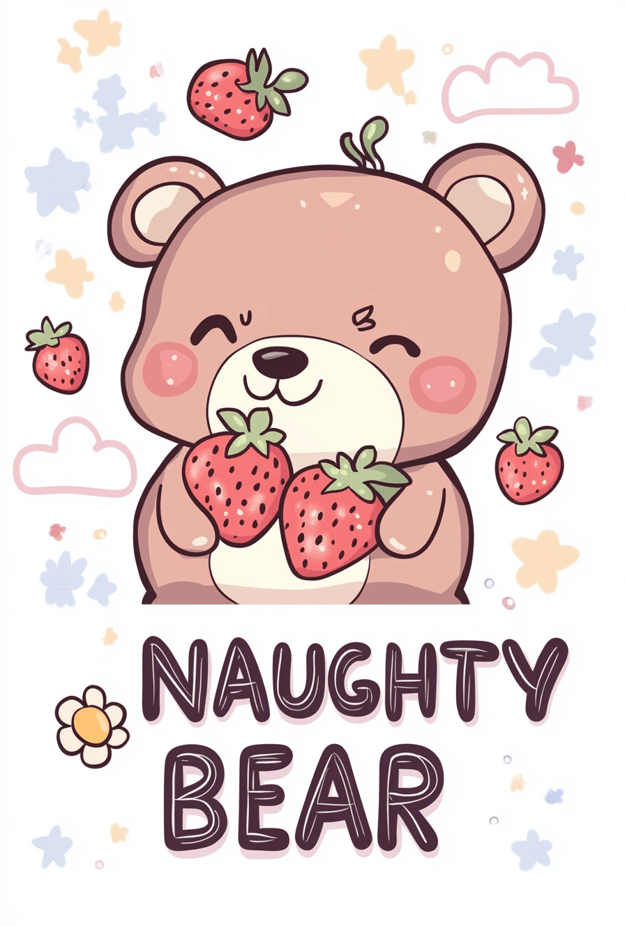 Bear Corner original repeating artwork
