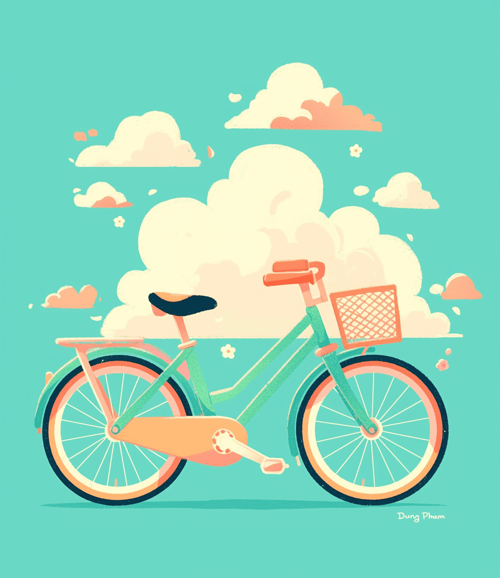 Bicycle Crew original repeating artwork