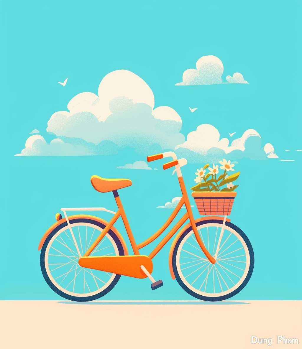 Bicycle Zoom original repeating artwork