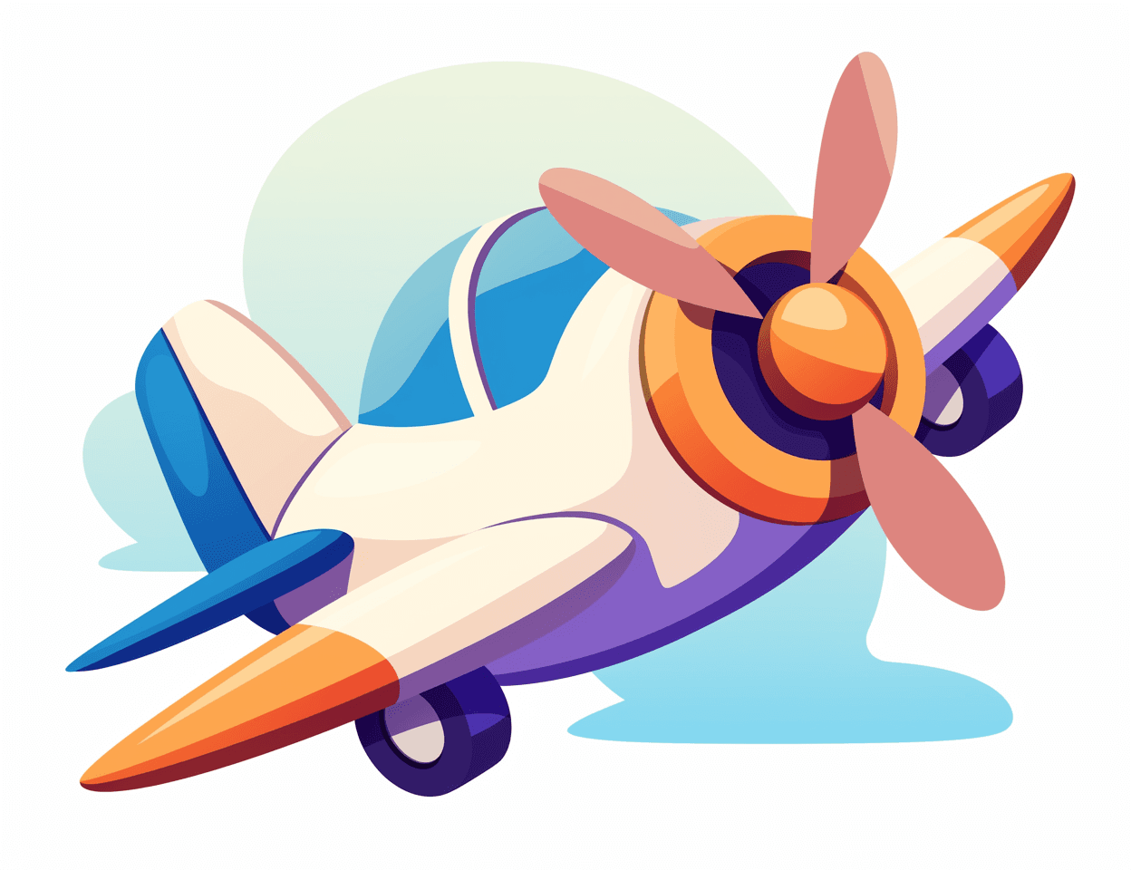 Airplane 298 original repeating artwork