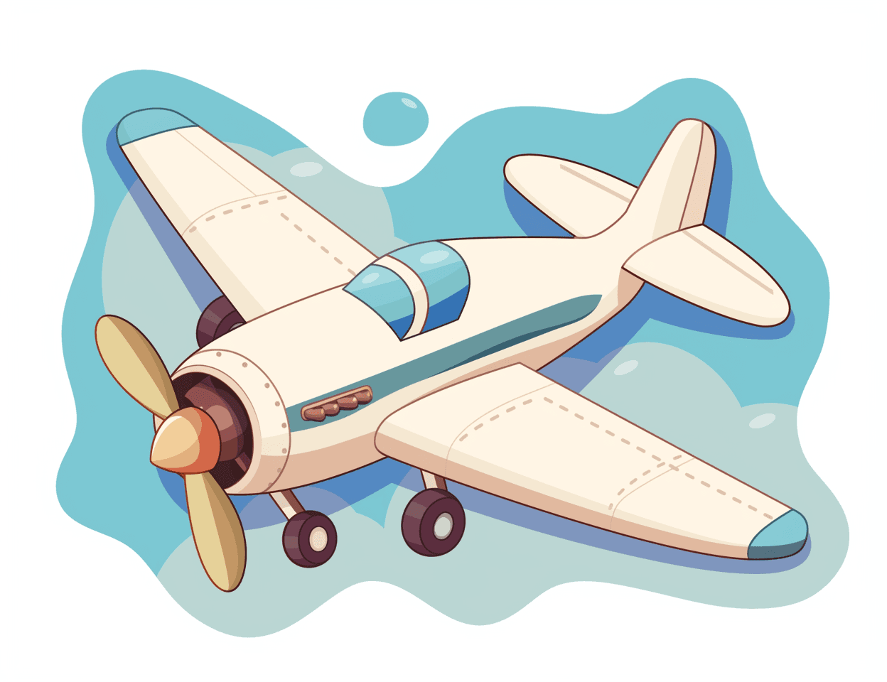 Airplane 307 original repeating artwork