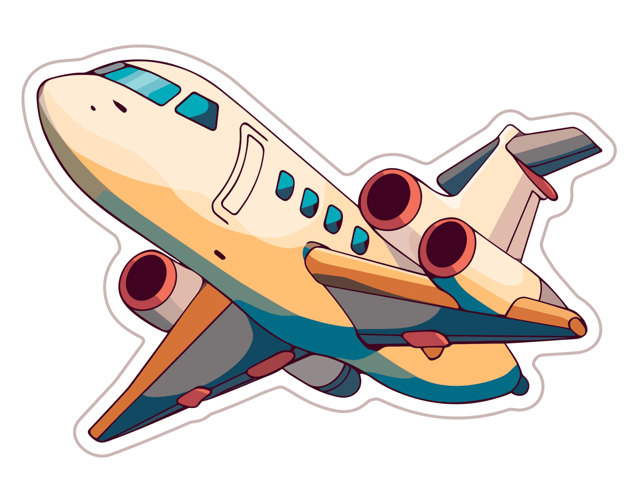 Airplane 103 original repeating artwork
